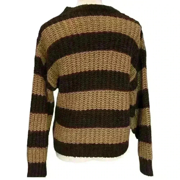 Dazy tan and brown striped sweater size small - Picture 7 of 16